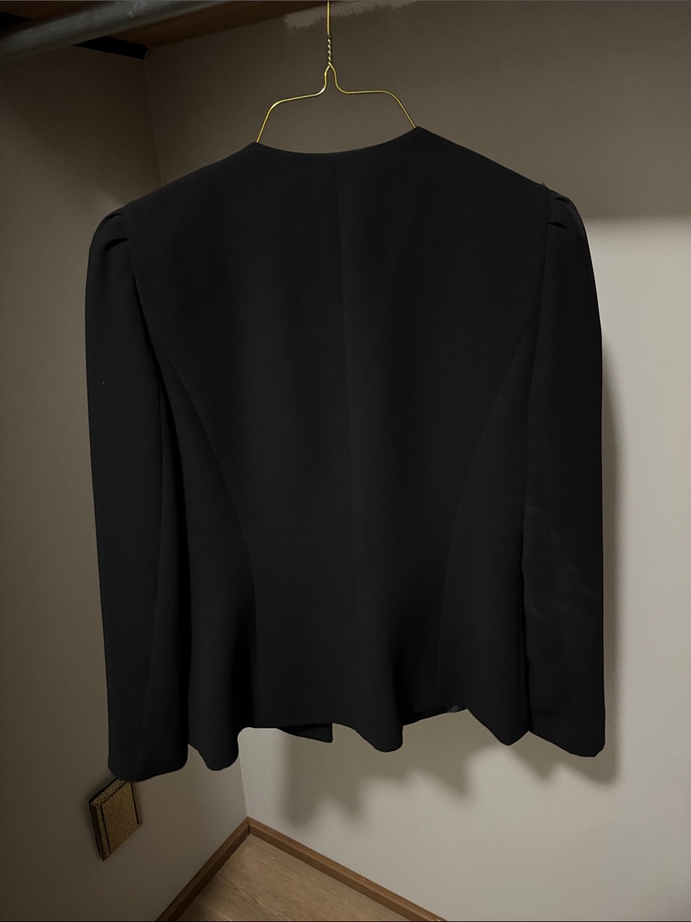 Black Ruffle Blazer - Picture 3 of 3